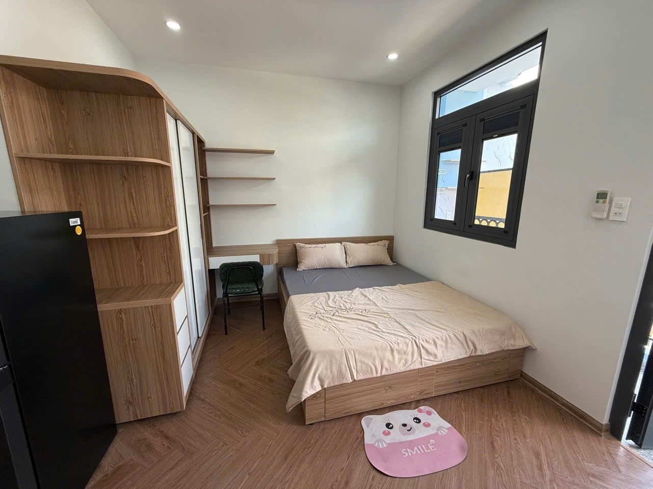 Phòng trọ Studio 28m2 tại NP House Nguyễn Gia Trí - Bình Thạnh - Phòng ngủ