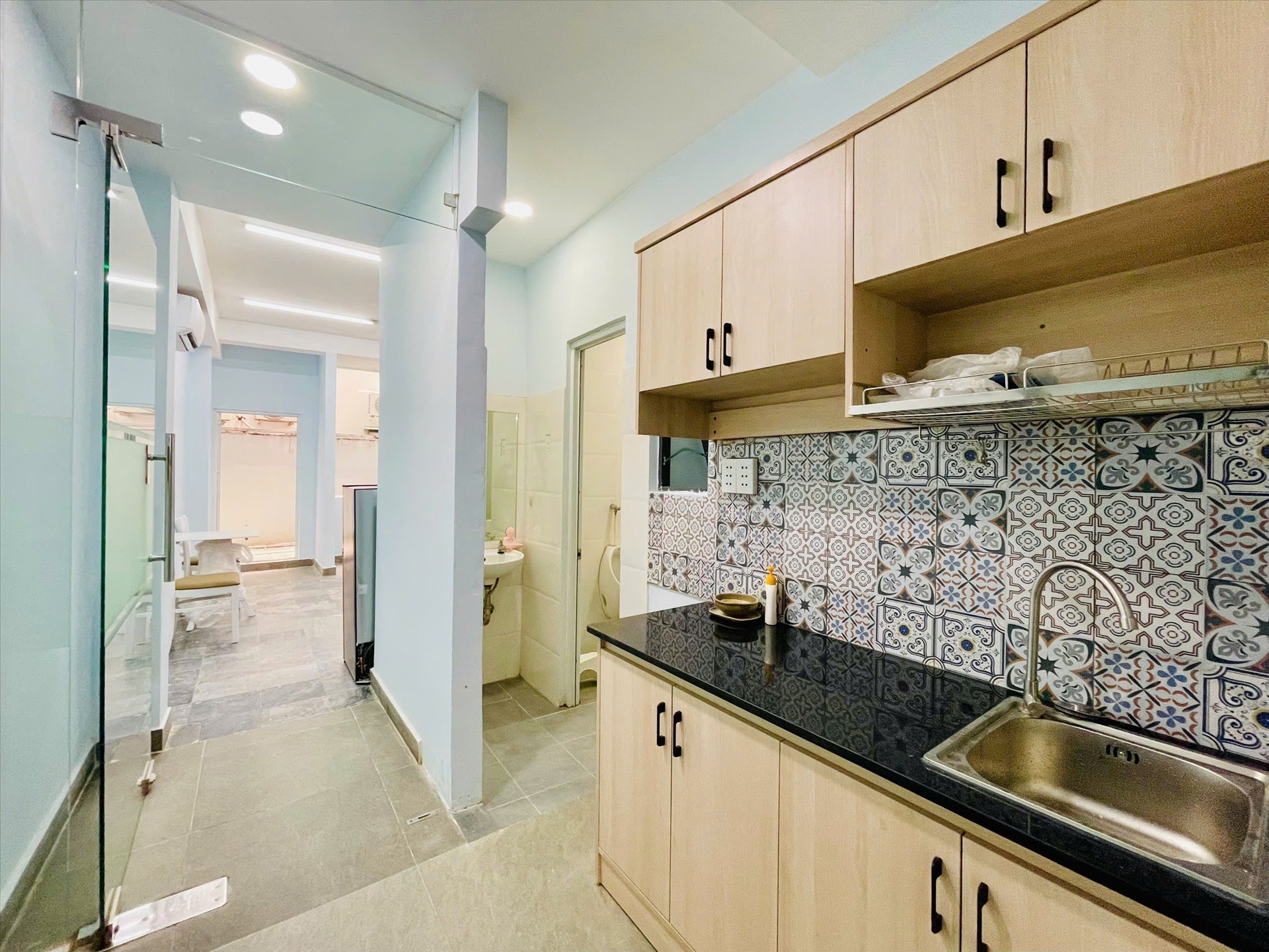 Phòng trọ Studio 42m2 tại Host Wish Vũ Huy Tấn - Bình Thạnh - Phòng bếp