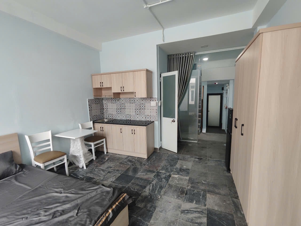 Phòng trọ Studio 35m2 tại Host Wish Vũ Huy Tấn - Bình Thạnh - Phòng bếp