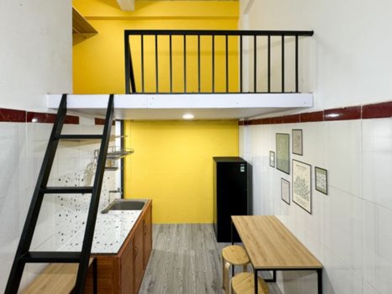 Phòng trọ Duplex 15m2 tại PTC House Bạch Đằng 2 - Tân Bình - Phòng khách