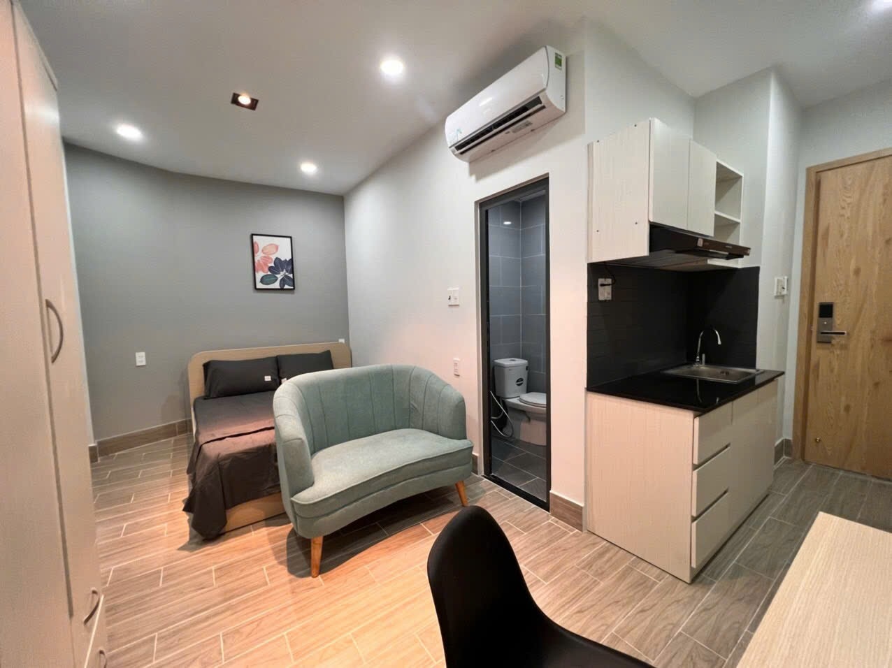 Phòng trọ Studio 35m2 tại T Home Nguyễn Trọng Tuyển - Phú Nhuận - Phòng ngủ