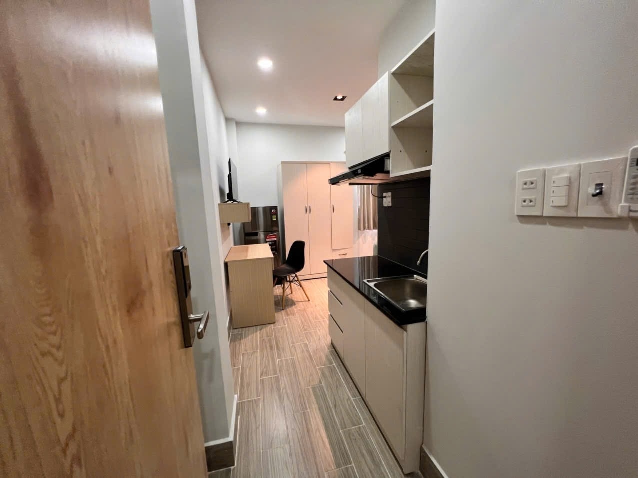 Phòng trọ Studio 25m2 tại T Home Nguyễn Trọng Tuyển - Phú Nhuận - Phòng bếp