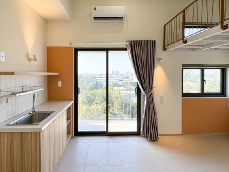 Phòng trọ Duplex 25m2 tại PTC House Võ Văn Hát - Quận 9 - Phòng khách
