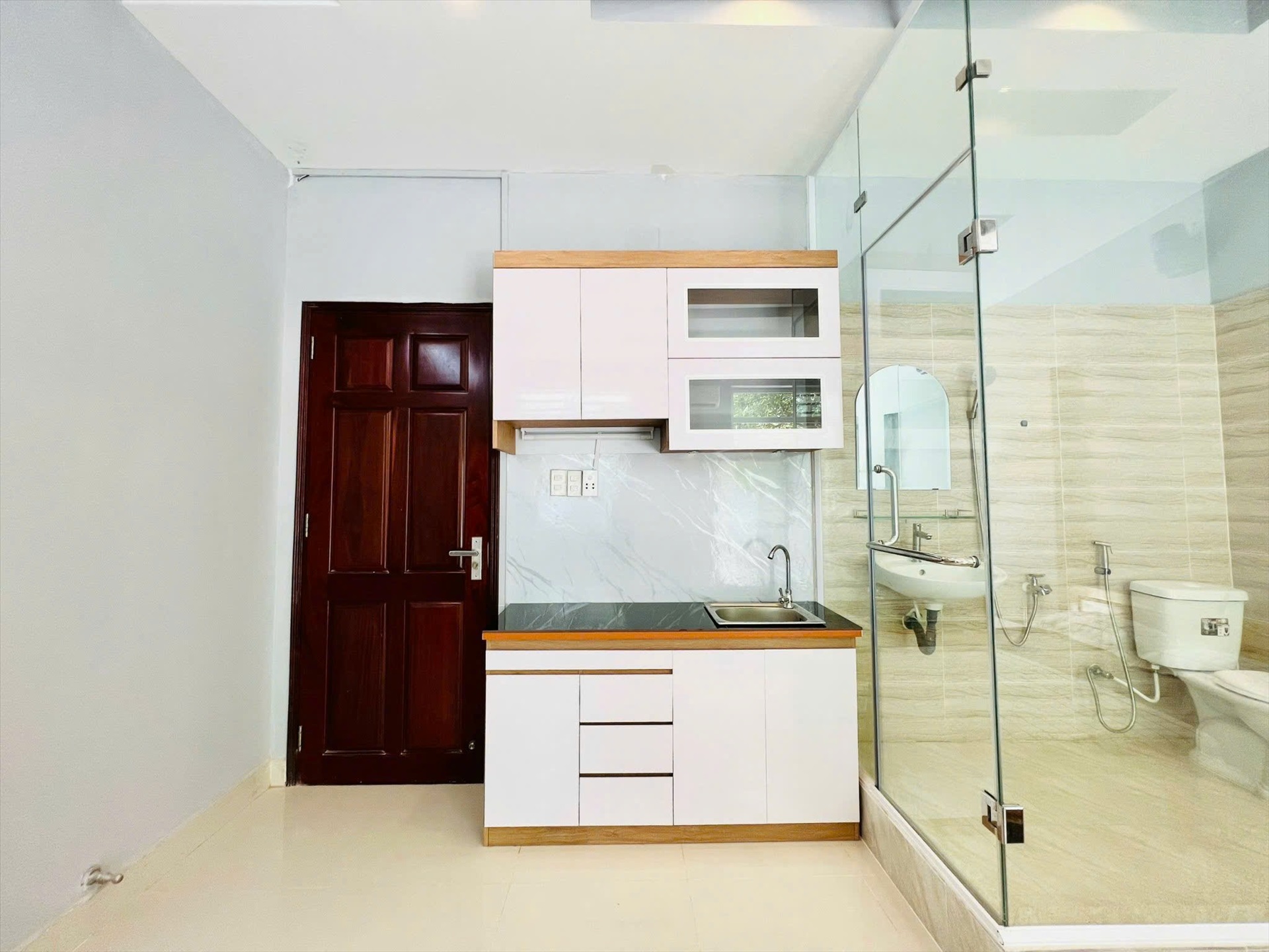 Phòng trọ Studio 35m2 tại G House Đường số 14 - Quận 7 - Phòng bếp