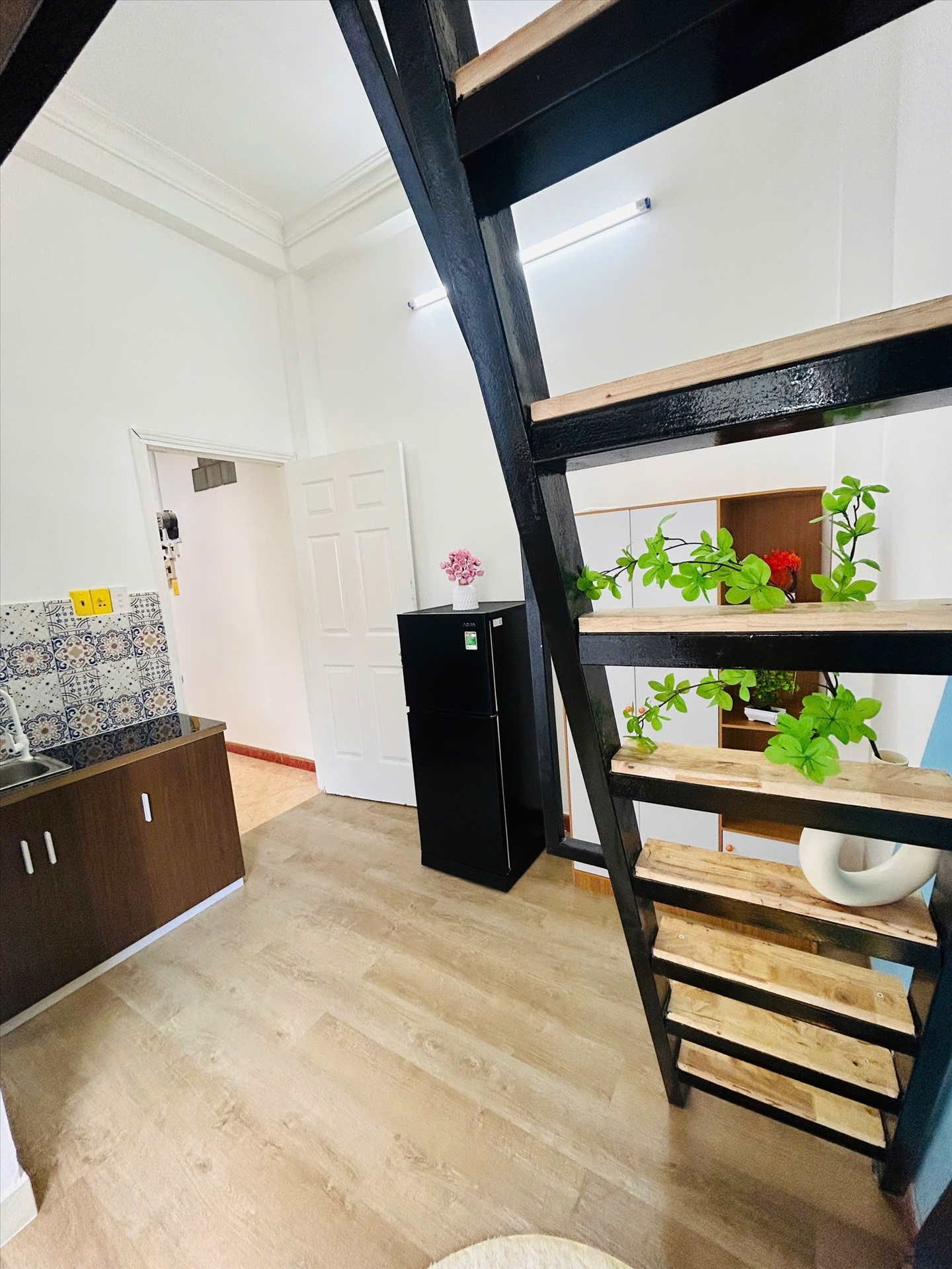 Phòng trọ Duplex 22m2 tại HD House Nguyễn Kiệm - Phú Nhuận  - Phòng khách