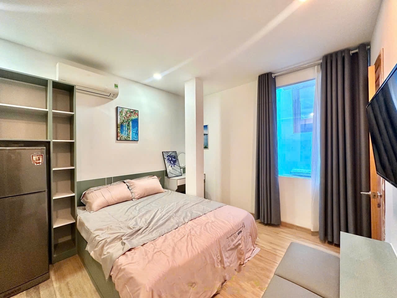Phòng trọ Studio 30m2 tại N House Ngô Tất Tố - Bình Thạnh - Phòng khách