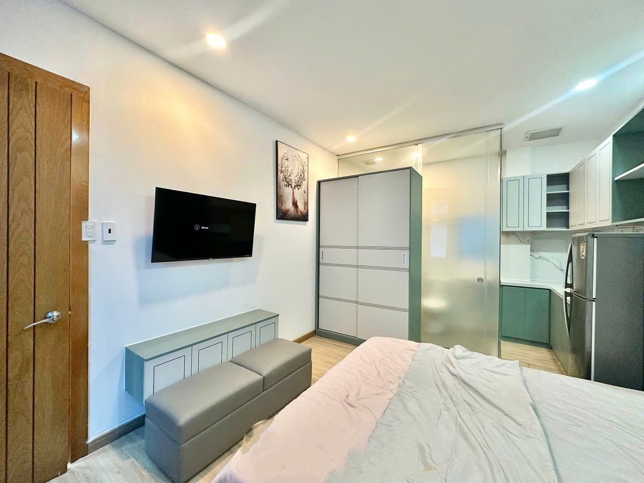 Phòng trọ Studio 30m2 tại N House Ngô Tất Tố - Bình Thạnh - Phòng bếp