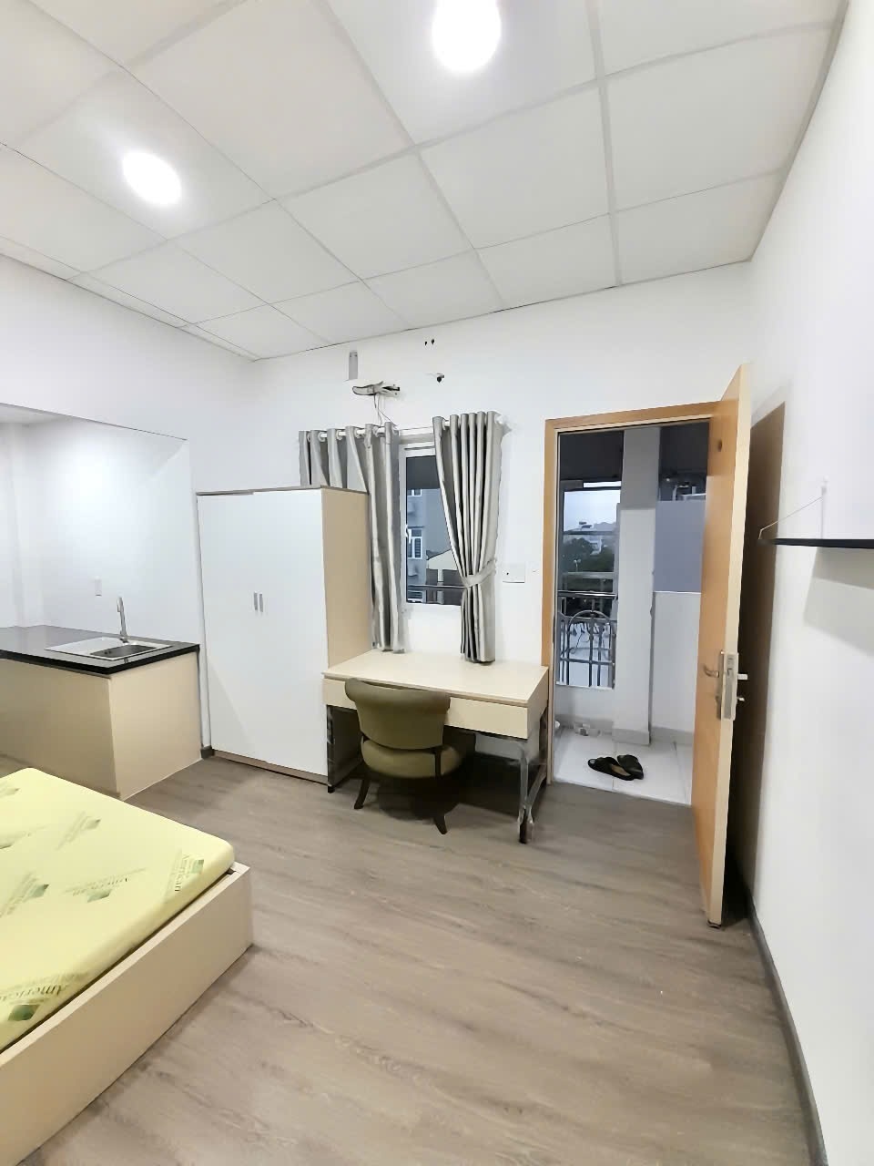 Phòng trọ Studio 20m2 tại Happy Home Điên Biên Phủ - Bình Thạnh - Phòng khách