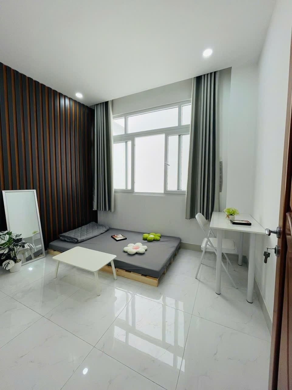 Phòng trọ Studio 18m2 tại HA House Chu Văn An - Bình Thạnh - Phòng ngủ