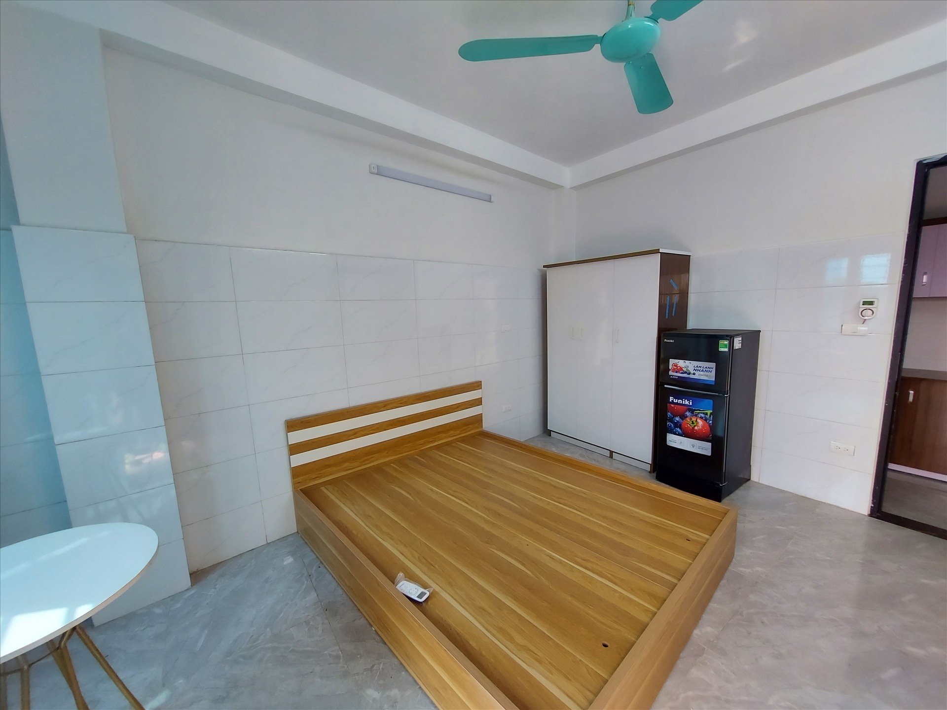 Phòng trọ Studio 20.5m2 tại TV House Mễ Trì - Nam Từ Liêm - Phòng ngủ