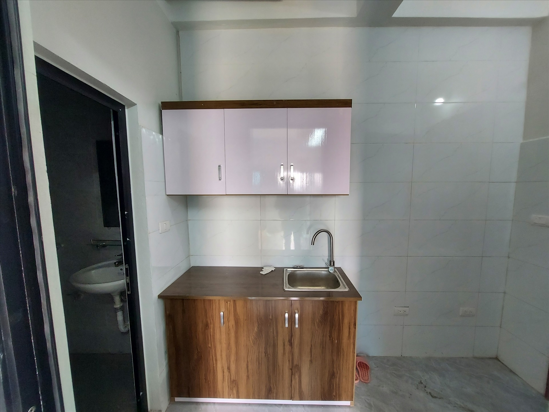 Phòng trọ Studio 20.5m2 tại TV House Mễ Trì - Nam Từ Liêm - Phòng bếp