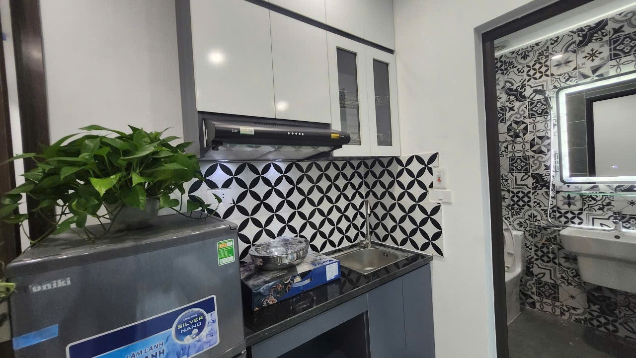 Phòng trọ Studio 20m2 tại HANOI APARTMENT Dịch Vọng - Cầu Giấy - Phòng bếp