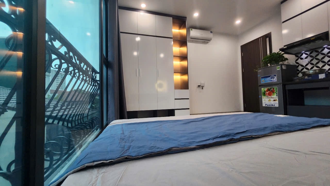 Phòng trọ Studio 20m2 tại HANOI APARTMENT Dịch Vọng - Cầu Giấy - Phòng ngủ