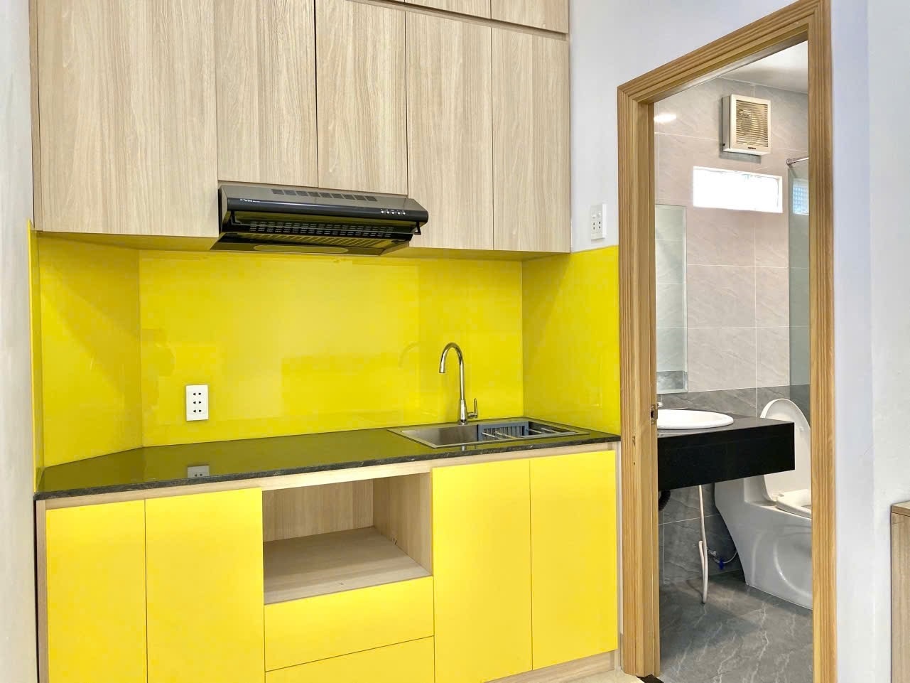 Phòng trọ Studio 32m2 tại TL Home XVNT - Bình Thạnh  - Phòng bếp