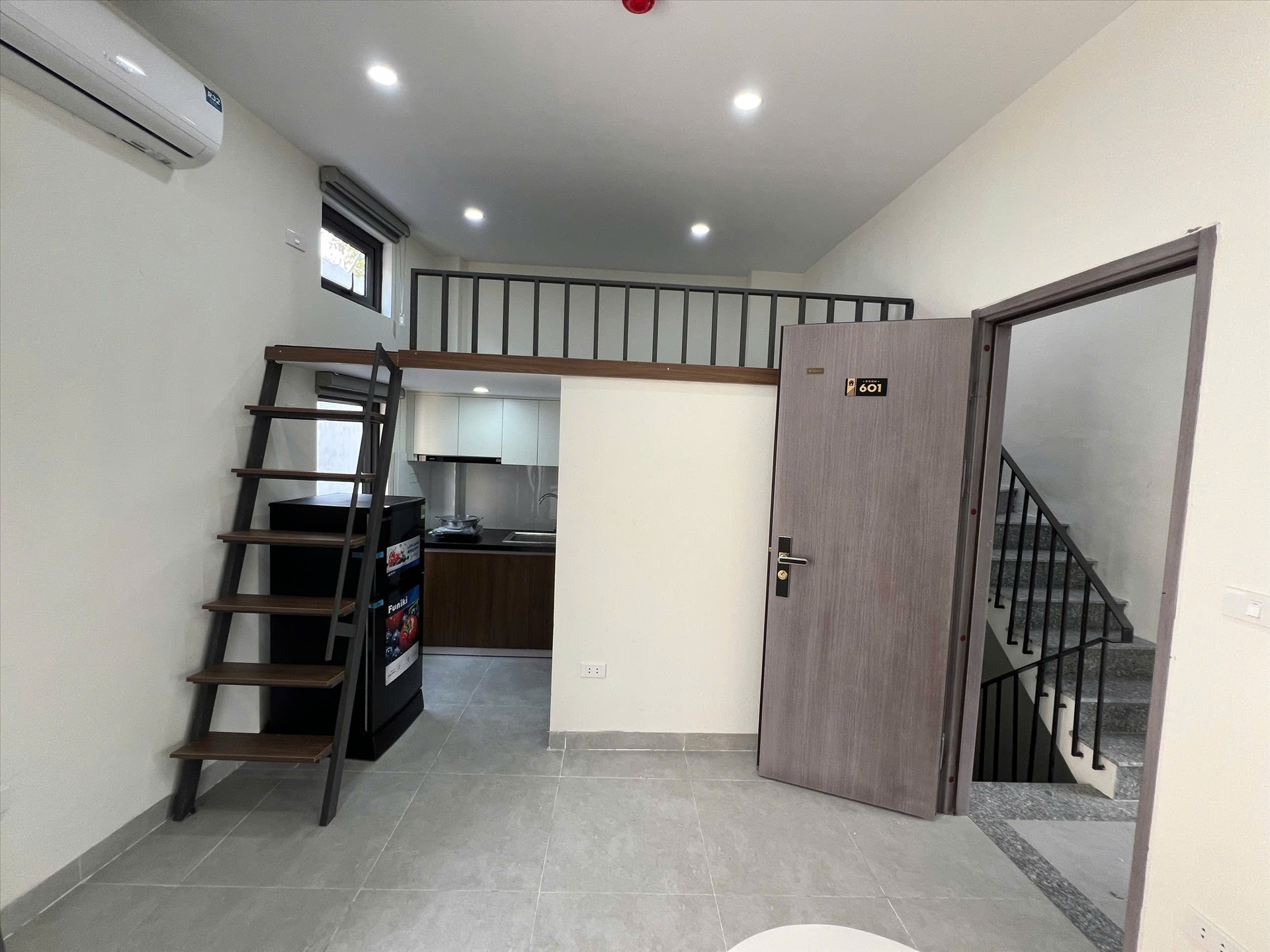 Phòng trọ Duplex 18.5m2 tại AT Apartment Thịnh Quang - Đống Đa - Phòng bếp