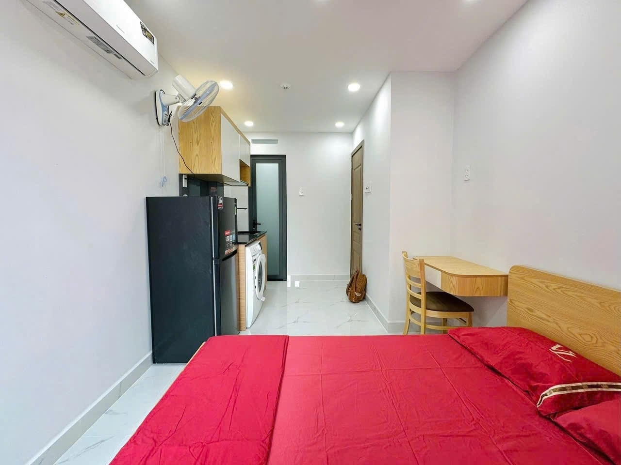 Phòng trọ Studio 25m2 tại AP House Đặng Thuỳ Trâm - Bình Thạnh  - Phòng ngủ