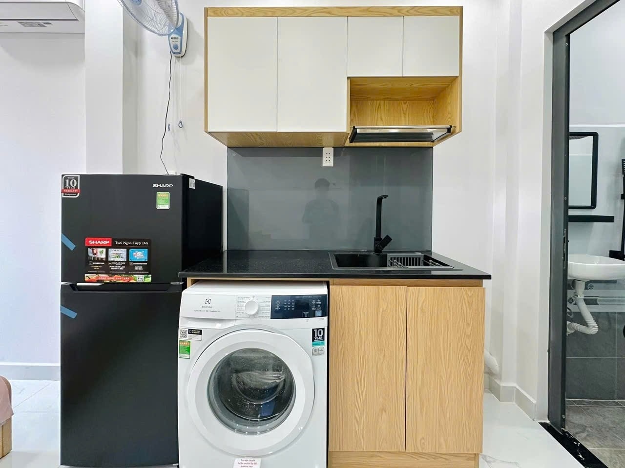 Phòng trọ Studio 25m2 tại AP House Đặng Thuỳ Trâm - Bình Thạnh  - Phòng bếp