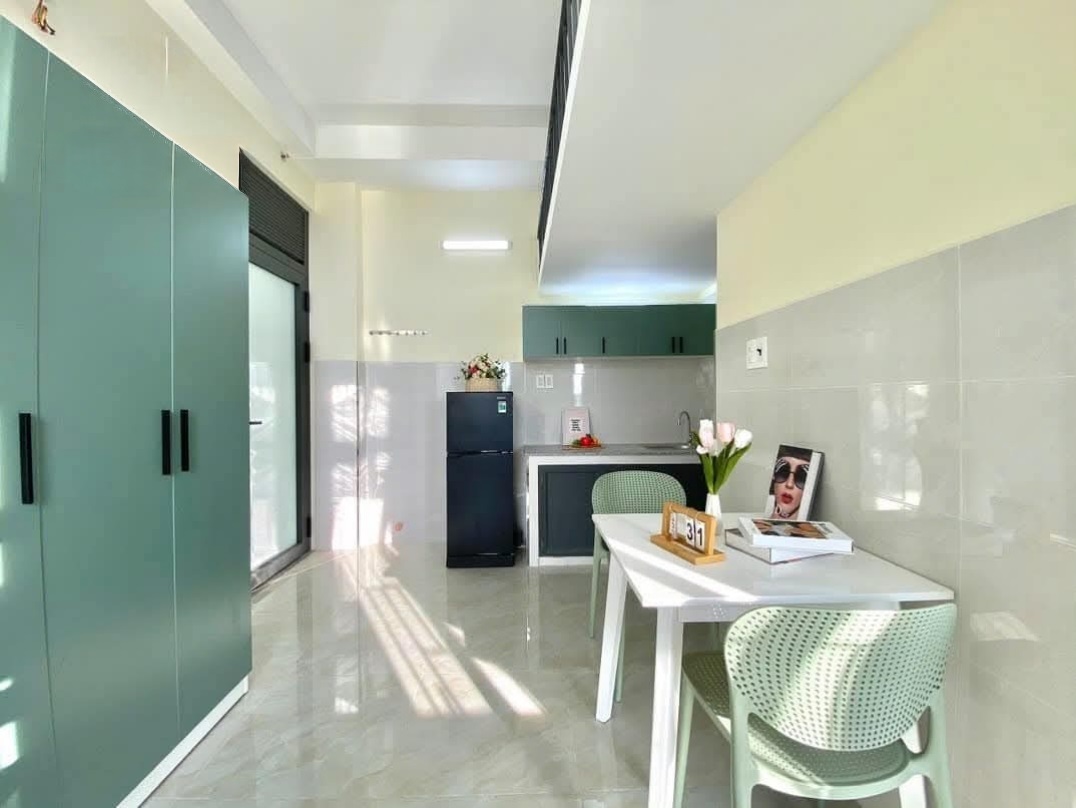 Phòng trọ Duplex 25m2 tại The Link House Bình Quới - Bình Thạnh  - Phòng bếp