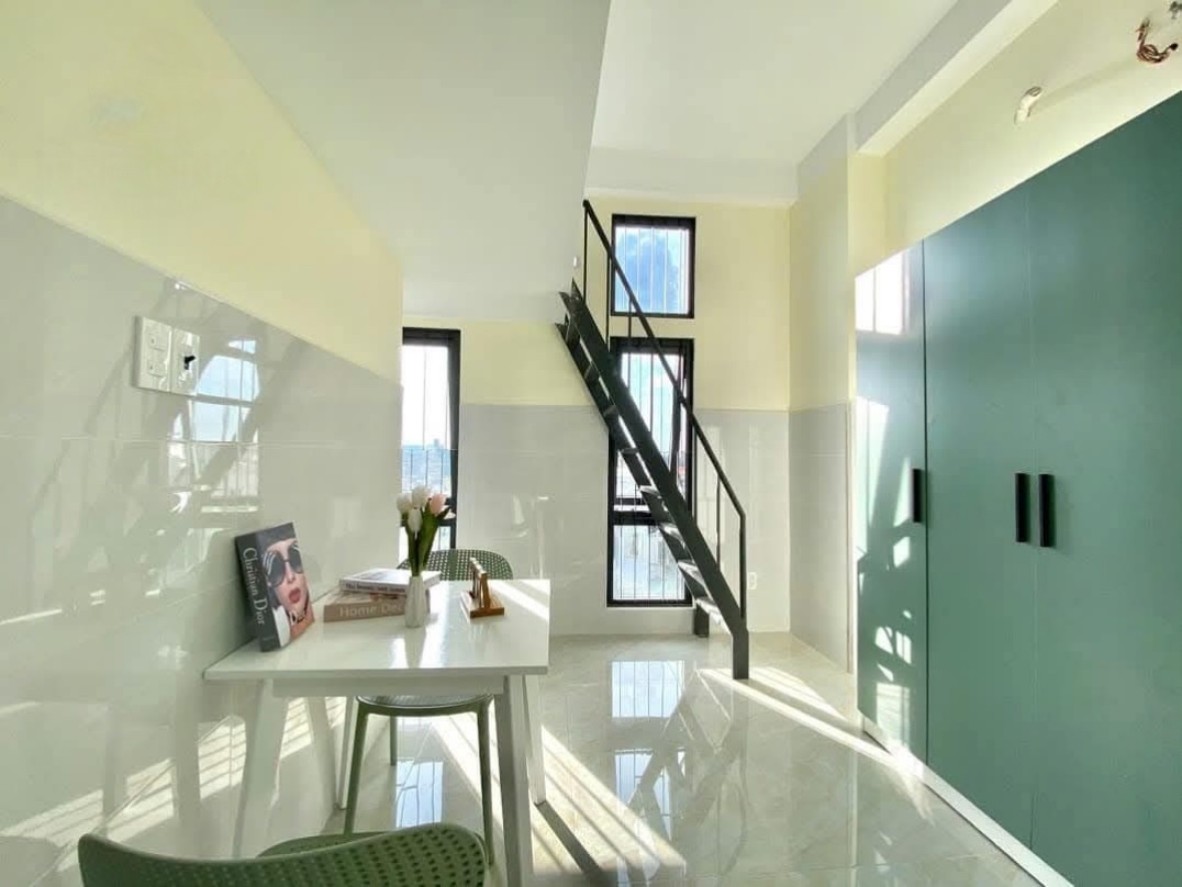 Phòng trọ Duplex 25m2 tại The Link House Bình Quới - Bình Thạnh  - Phòng khách