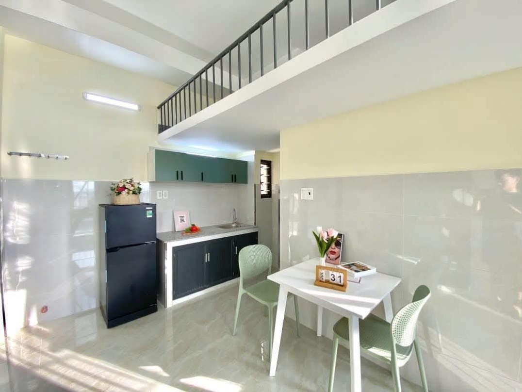 Phòng trọ Duplex 25m2 tại The Link House Bình Quới - Bình Thạnh  - Phòng bếp