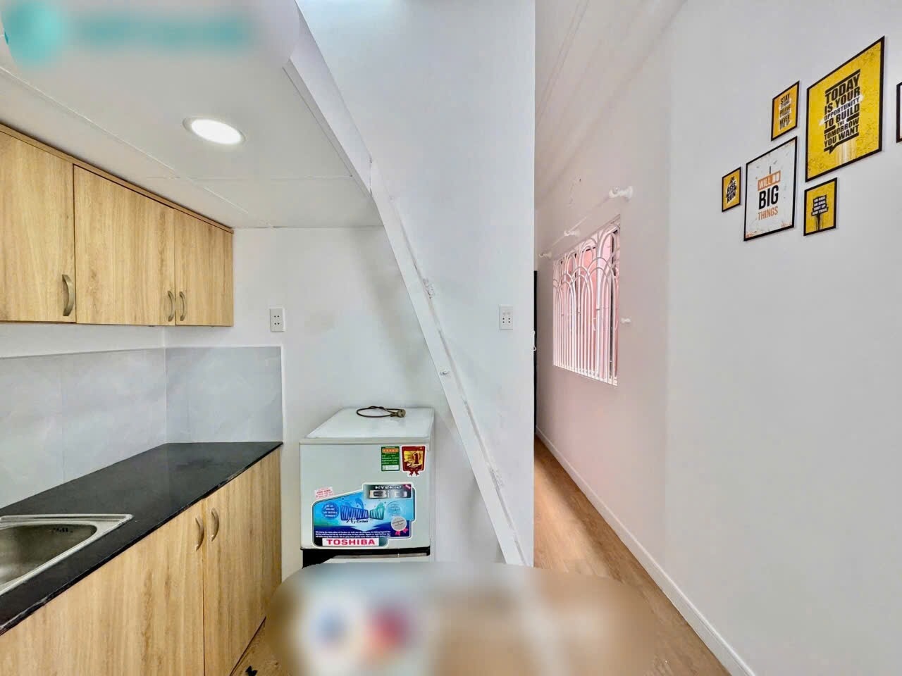 Phòng trọ Duplex 20m2 tại PK House Hòa Hảo - Quận 10 - Phòng bếp