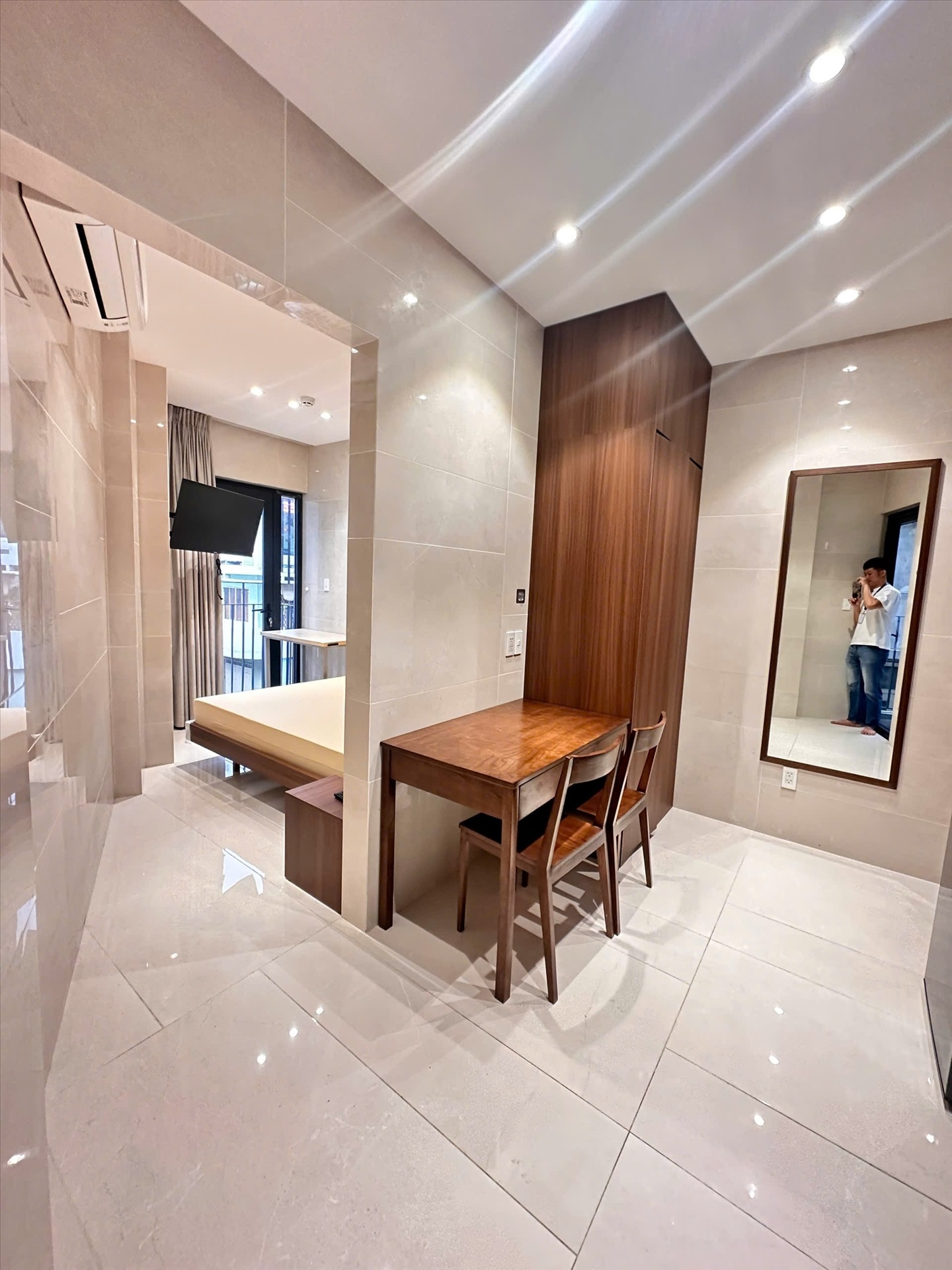 Phòng trọ Studio 32m2 tại M Apartment Nguyễn Kiệm - Phú Nhuận - Phòng khách