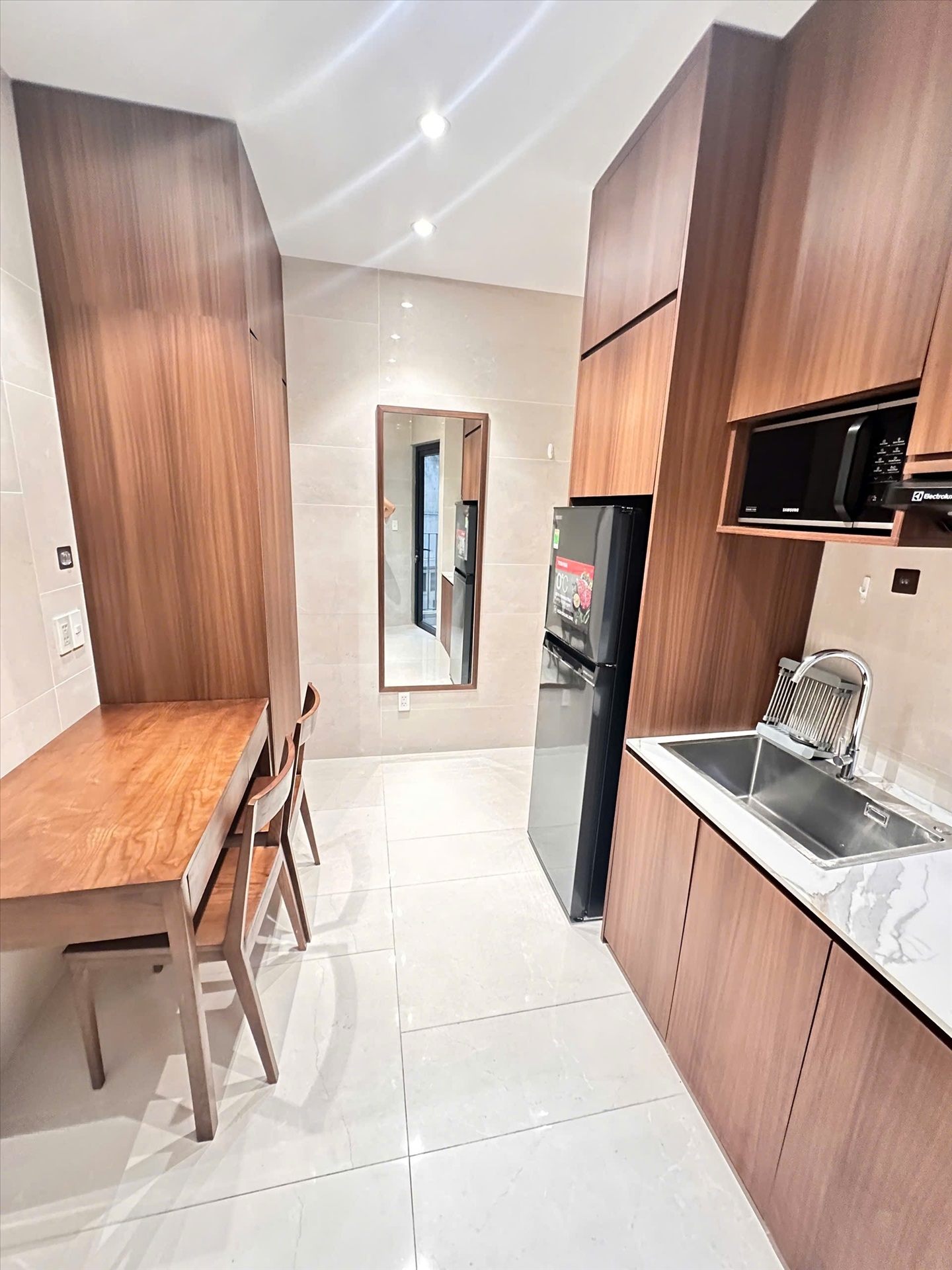 Phòng trọ Studio 32m2 tại M Apartment Nguyễn Kiệm - Phú Nhuận - Phòng bếp