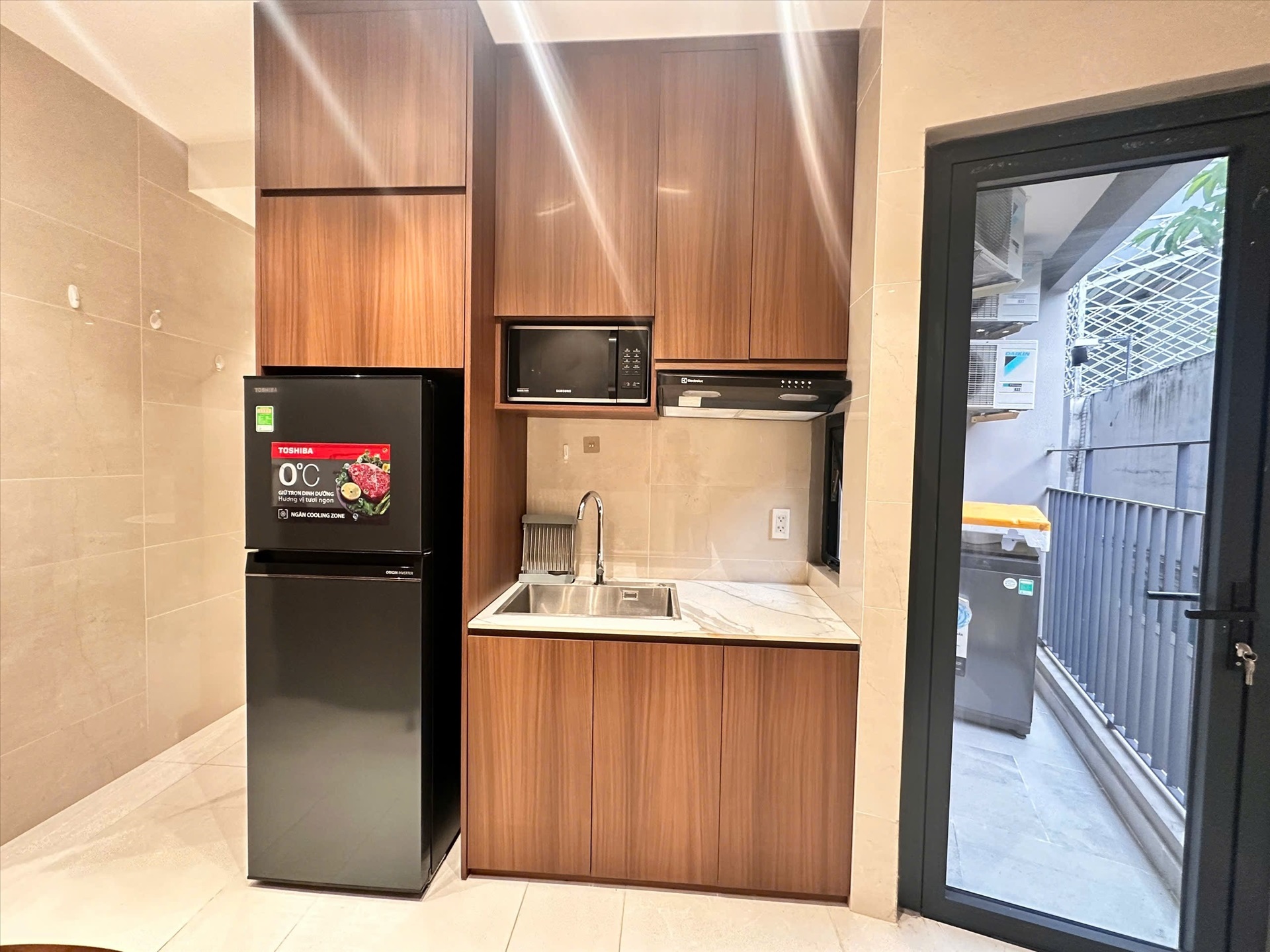 Phòng trọ Studio 32m2 tại M Apartment Nguyễn Kiệm - Phú Nhuận - Phòng bếp