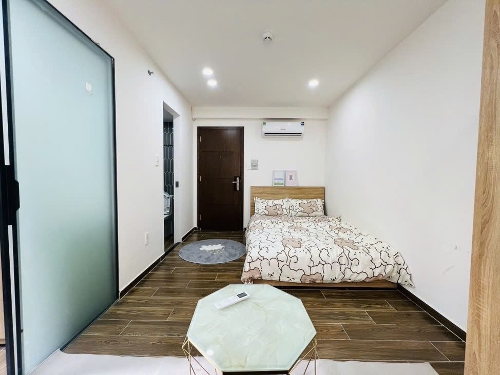 Phòng trọ Studio 25m2 tại The Link 2 Ung Văn Khiêm - Bình Thạnh  - Phòng ngủ