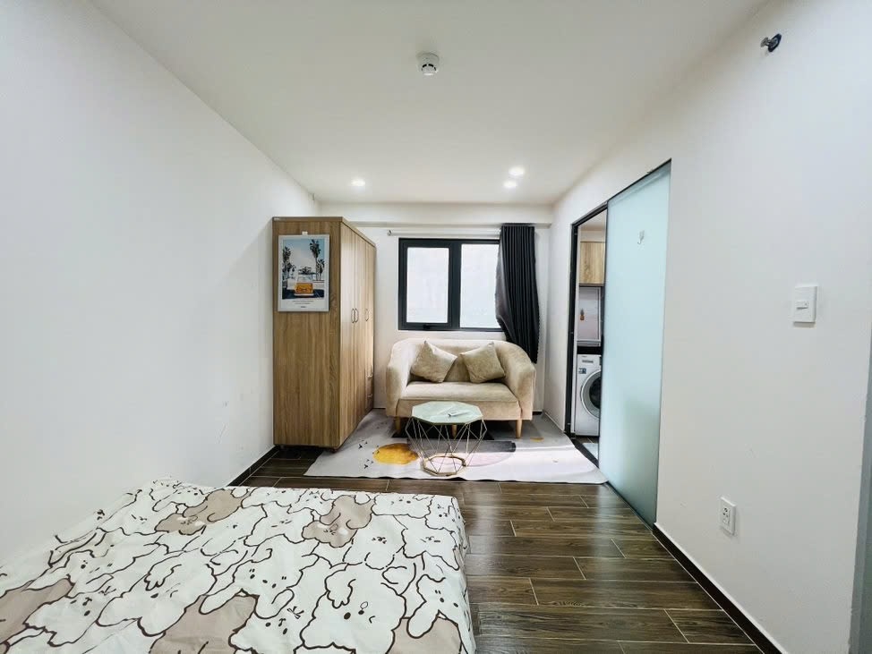 Phòng trọ Studio 25m2 tại The Link 2 Ung Văn Khiêm - Bình Thạnh  - Phòng khách