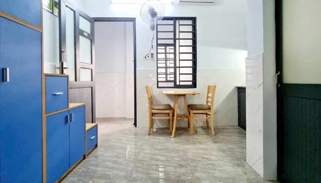 Phòng trọ Duplex 30m2 tại T Home Nguyễn Lâm - Bình Thạnh - Phòng khách