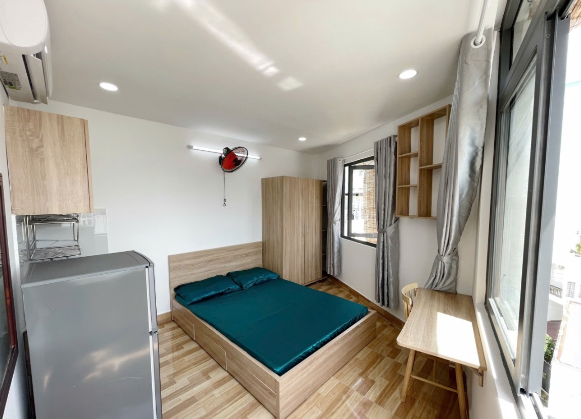 Phòng trọ Studio 30m2 tại XT House Phan Văn Trị - Bình Thạnh - Phòng khách