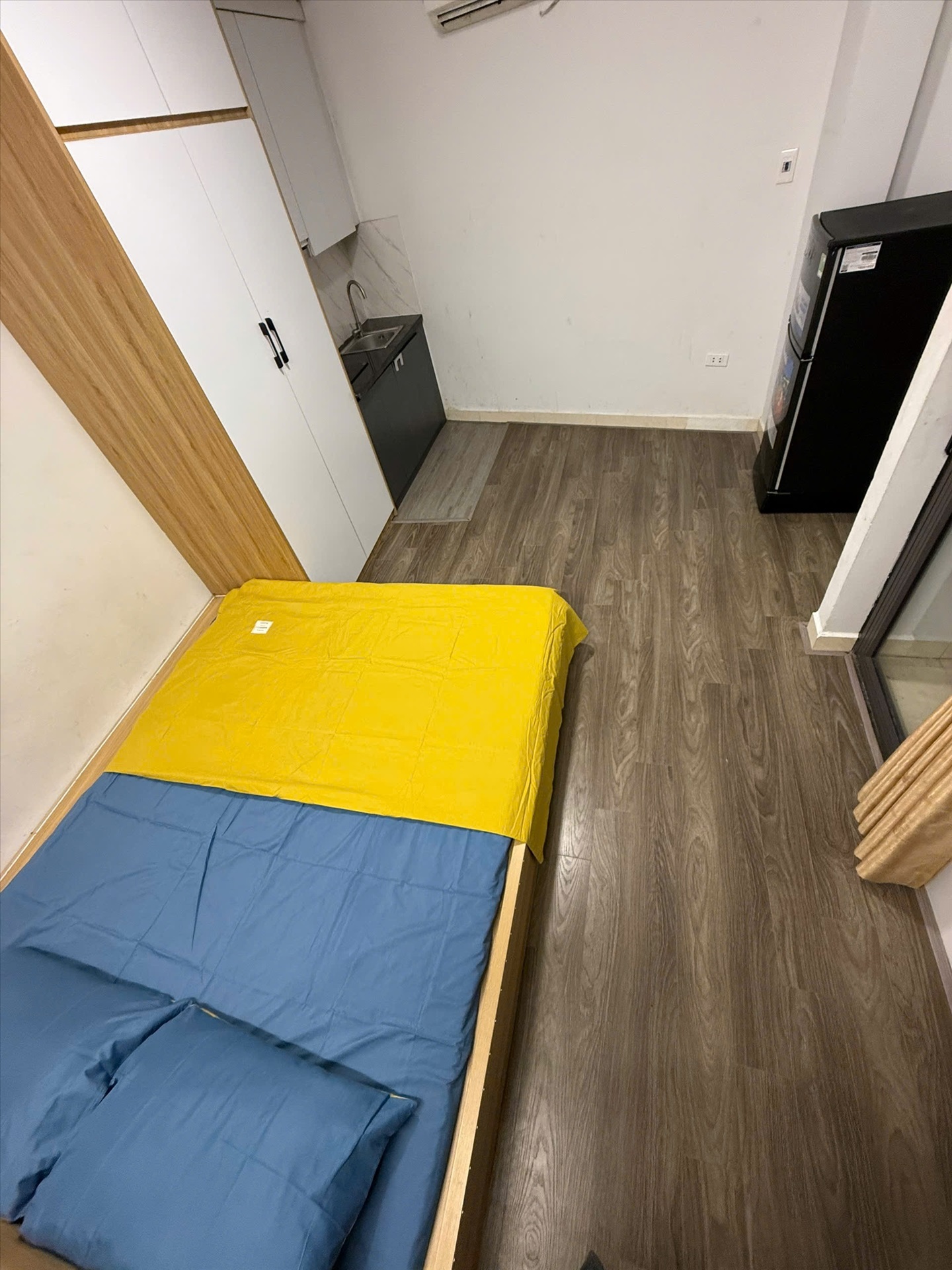 Phòng trọ Studio 25m2 tại AK House Mỹ Đình - Nam Từ Liêm  - Phòng ngủ