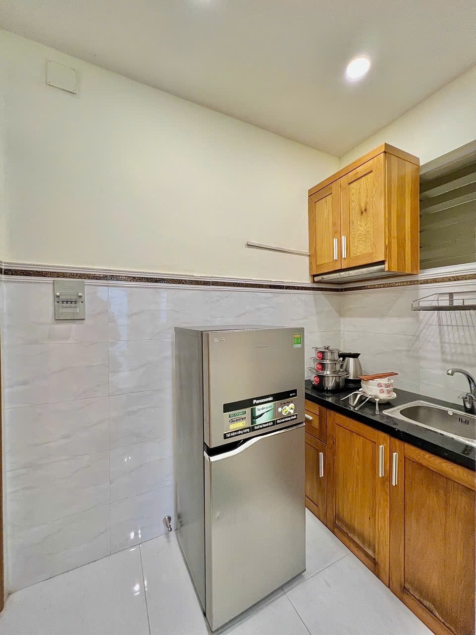Phòng trọ Studio 30m2 tại HN Home Lê Văn Sỹ - Quận 3 - Phòng bếp