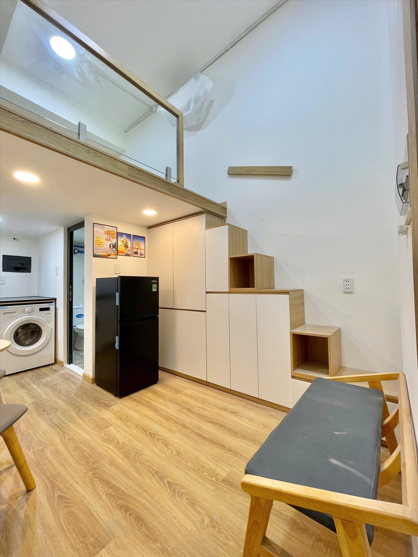 Phòng trọ Duplex 35m2 tại Damara House Đinh Bộ Lĩnh - Bình Thạnh - Phòng khách