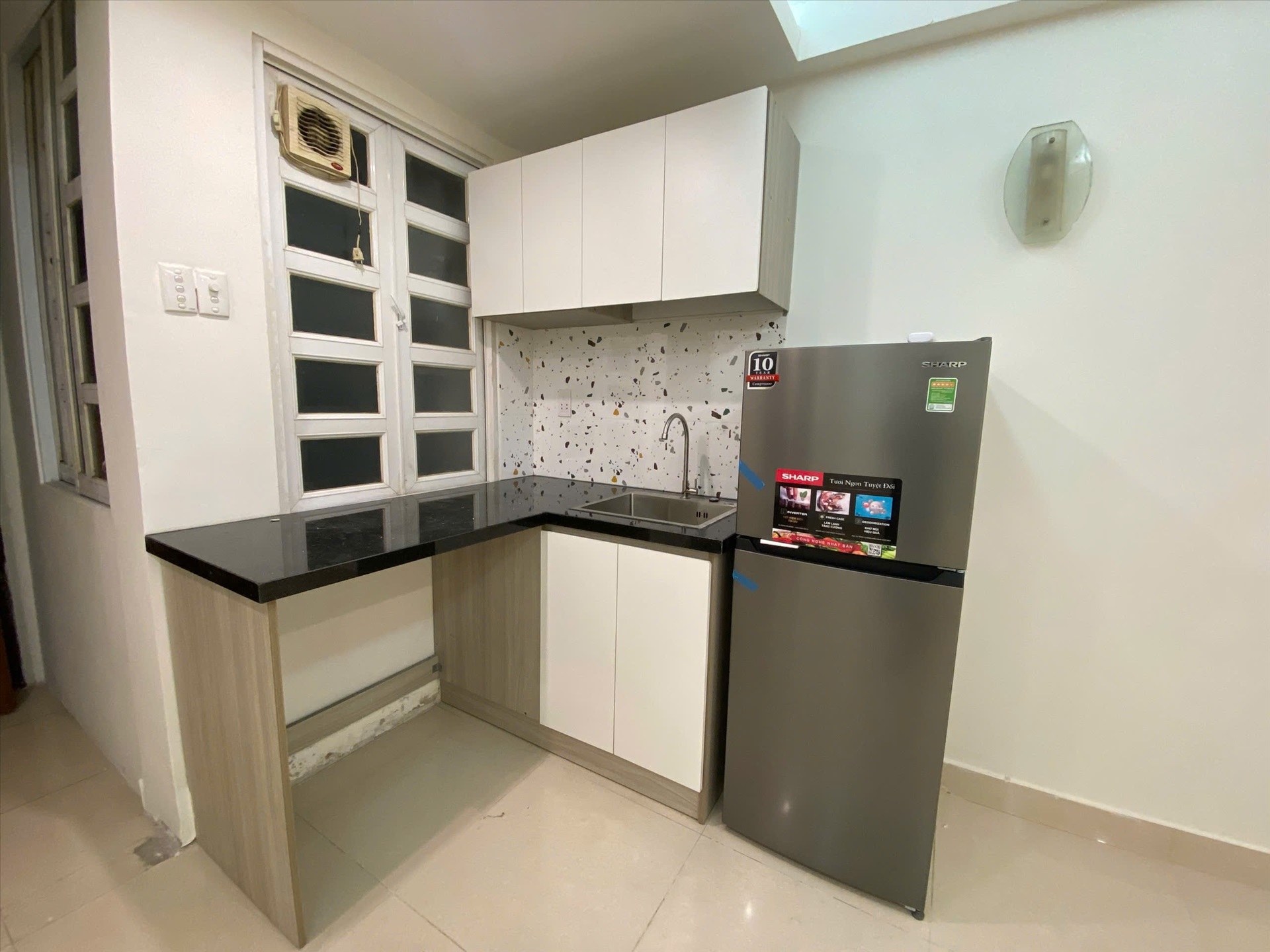 Phòng trọ Studio 28m2 tại AT House Phổ Quang - Phú Nhuận - Phòng bếp