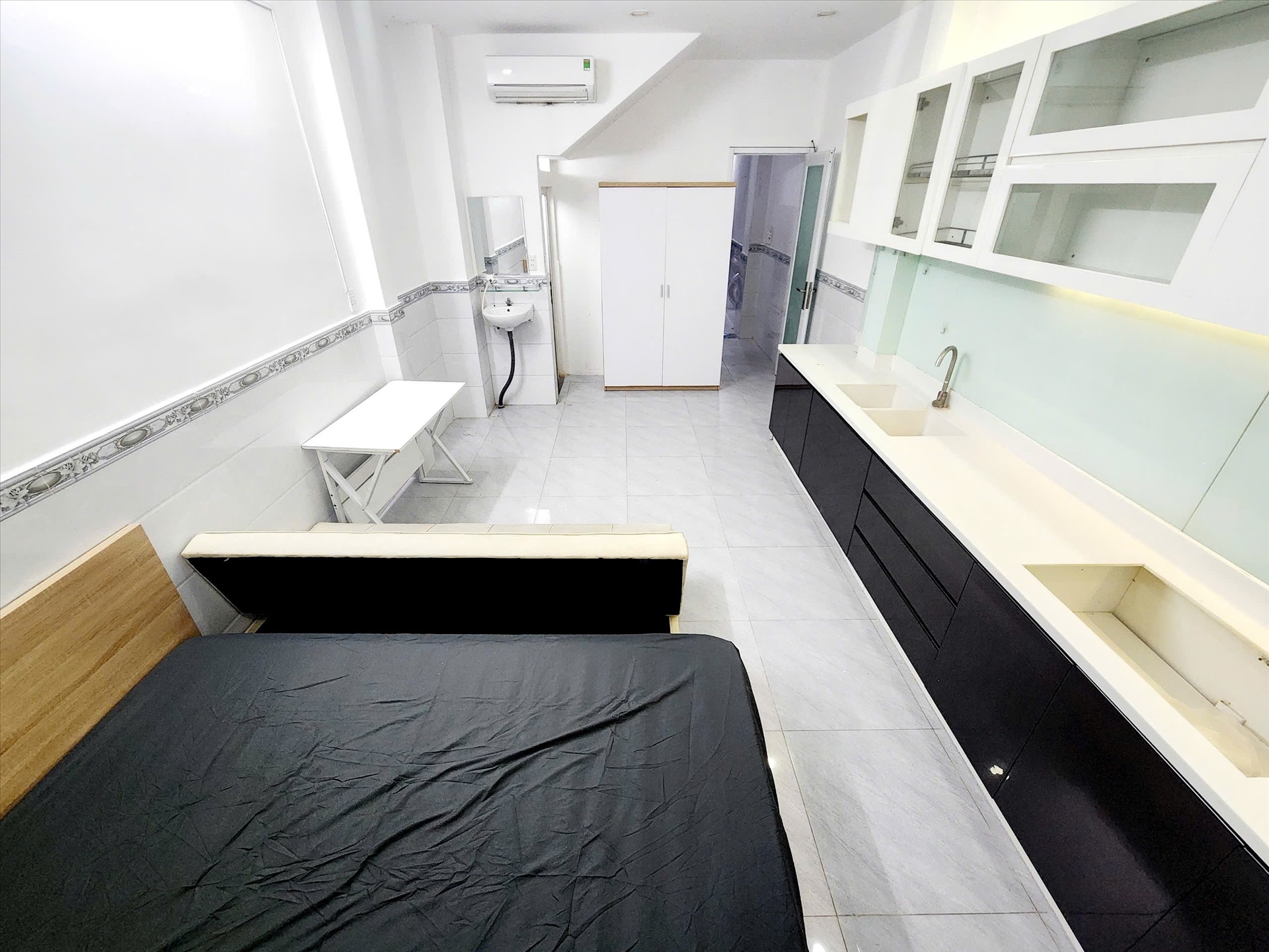 Phòng trọ Studio 30m2 tại TD Home Trần Quang Diệu - Quận 3 - Phòng ngủ