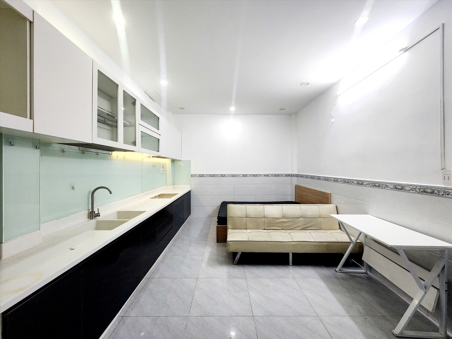 Phòng trọ Studio 30m2 tại TD Home Trần Quang Diệu - Quận 3 - Phòng bếp