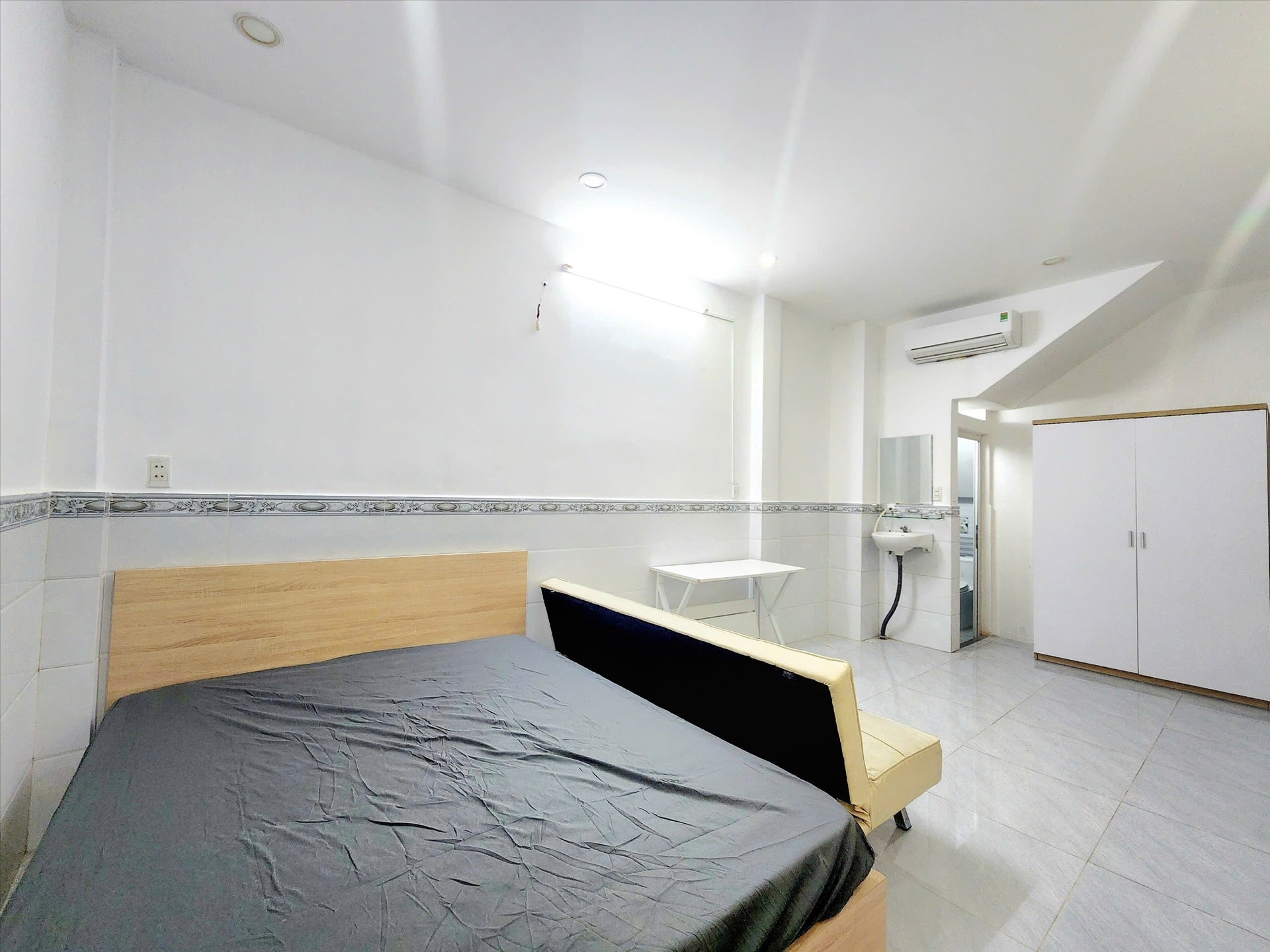 Phòng trọ Studio 30m2 tại TD Home Trần Quang Diệu - Quận 3 - Phòng ngủ