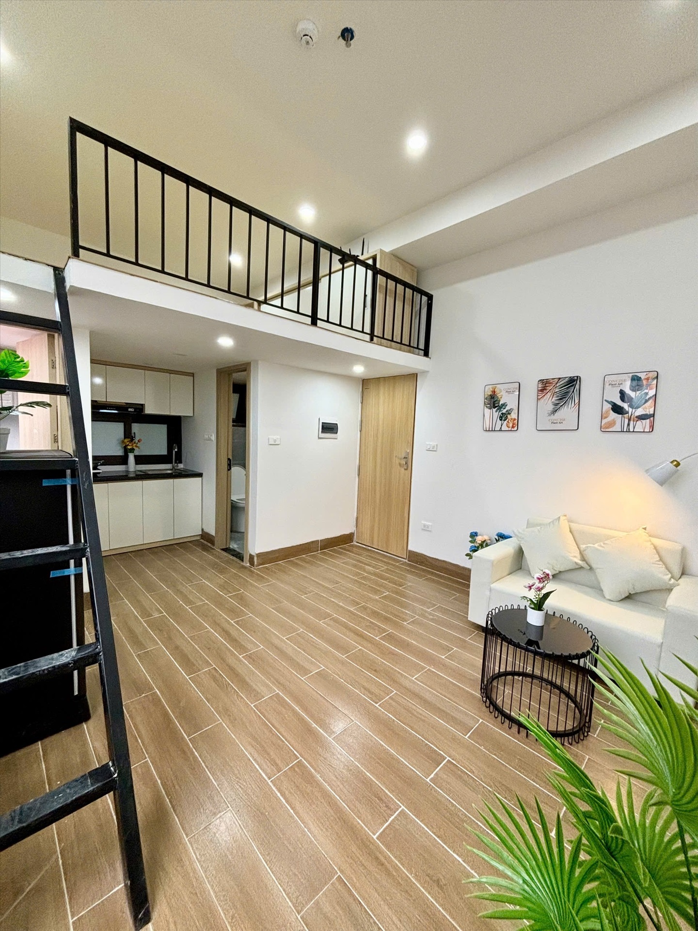 Phòng trọ Duplex 25m2 tại MS House Trung Kính - Cầu Giấy - Phòng khách