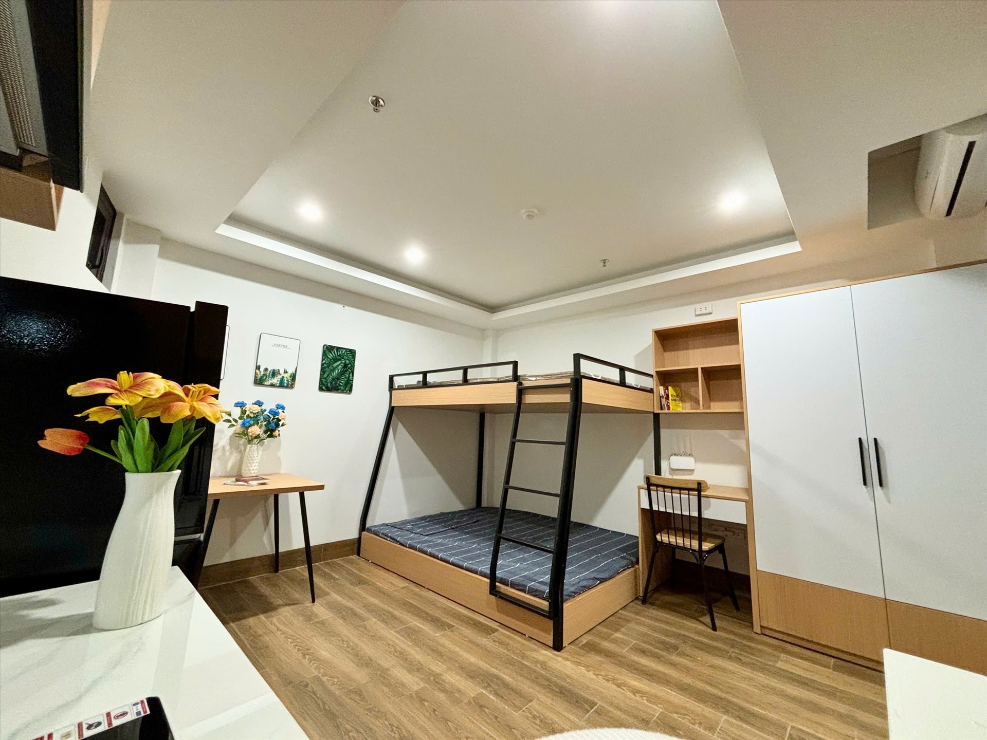 Phòng trọ Studio 22m2 tại MS House Trần Duy Hưng - Cầu Giấy - Phòng ngủ