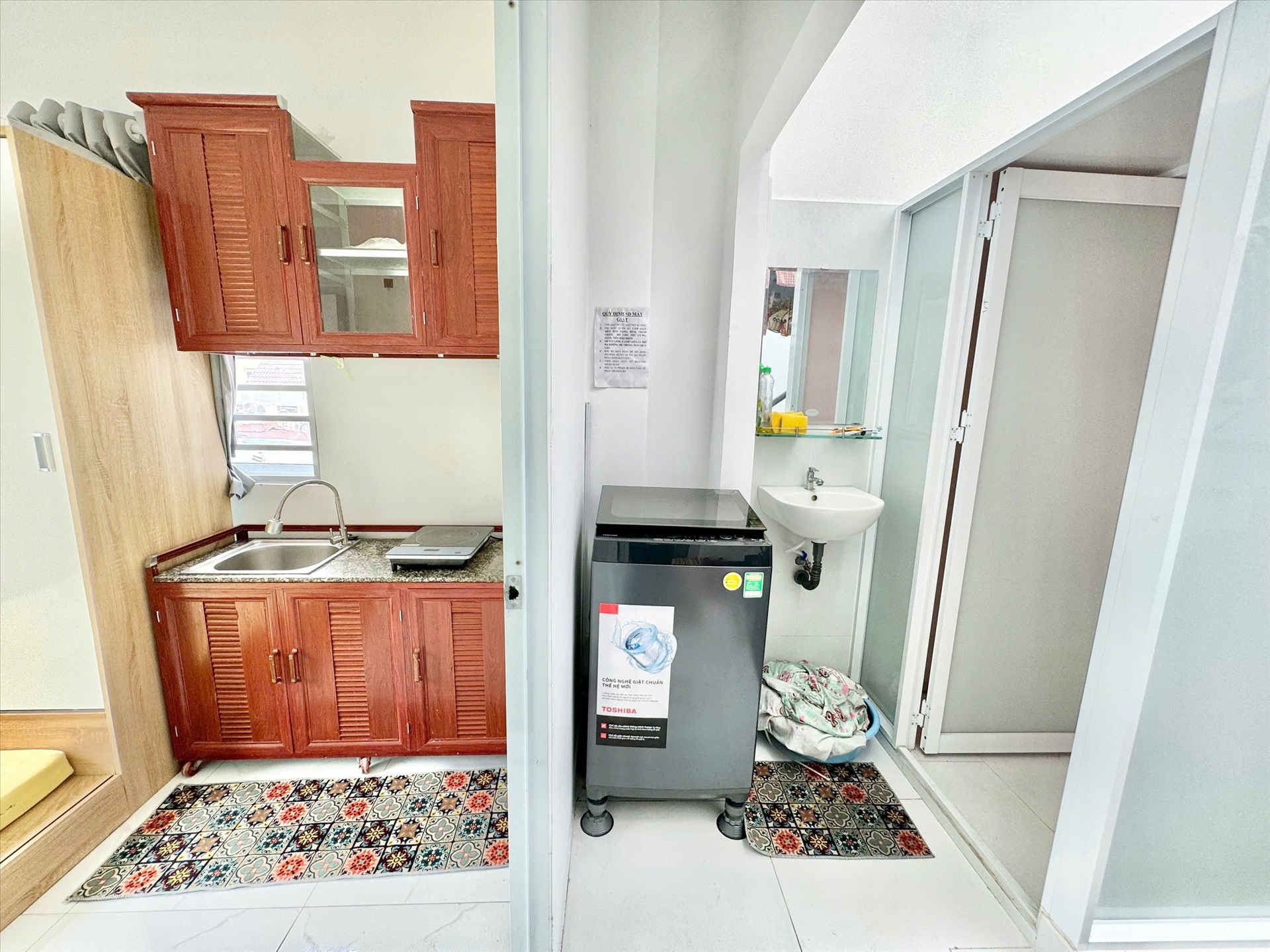 Phòng trọ Studio 25m2 tại TT House Xô Viết Nghệ Tĩnh - Bình Thạnh - Phòng bếp