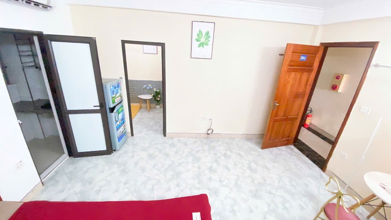 Phòng trọ 2 Phòng ngủ 28m2 tại HappyHomes Hồ Tùng Mậu - Cầu Giấy - Phòng khách
