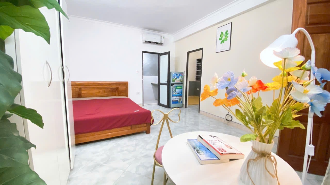 Phòng trọ 2 Phòng ngủ 28m2 tại HappyHomes Hồ Tùng Mậu - Cầu Giấy - Phòng khách