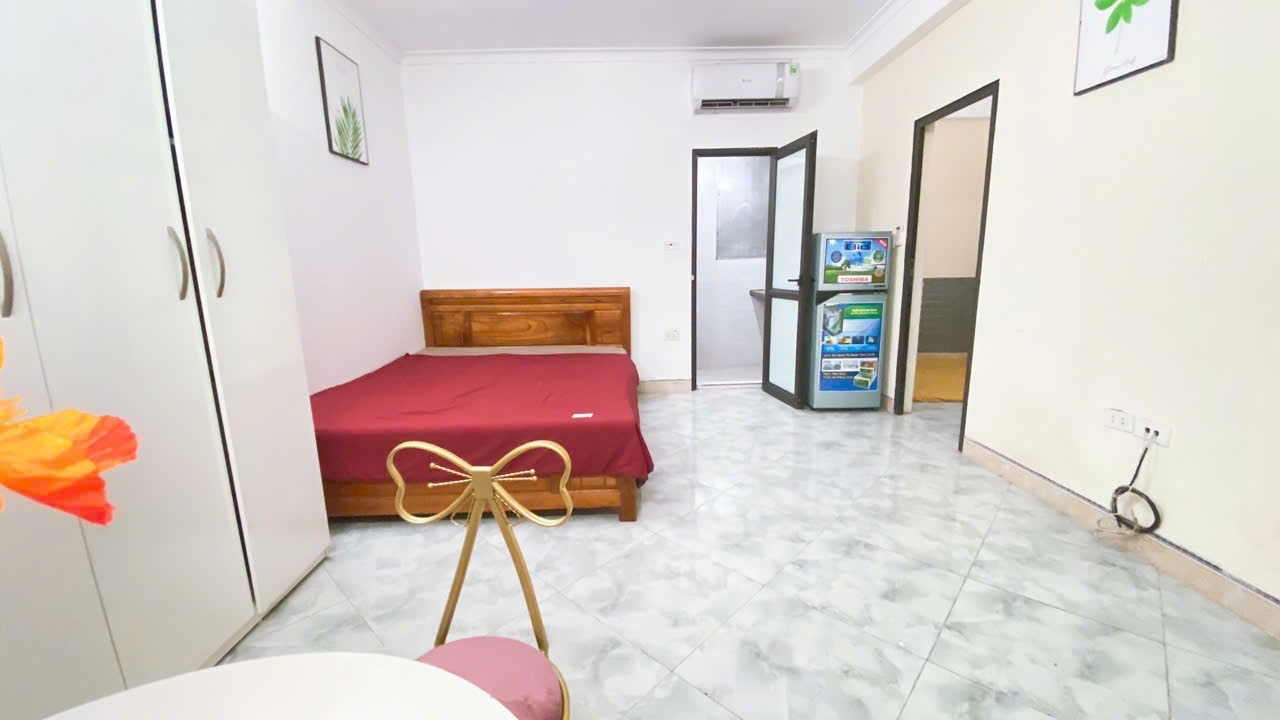Phòng trọ 2 Phòng ngủ 28m2 tại HappyHomes Hồ Tùng Mậu - Cầu Giấy - Phòng khách