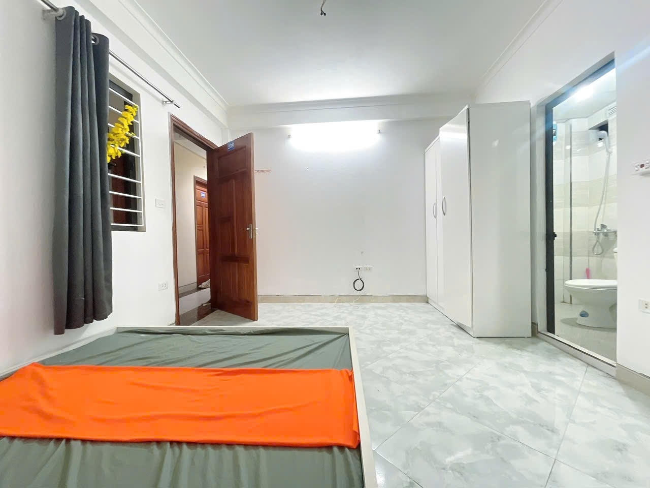 Phòng trọ Studio 28m2 tại HappyHomes Hồ Tùng Mậu - Cầu Giấy - Phòng khách