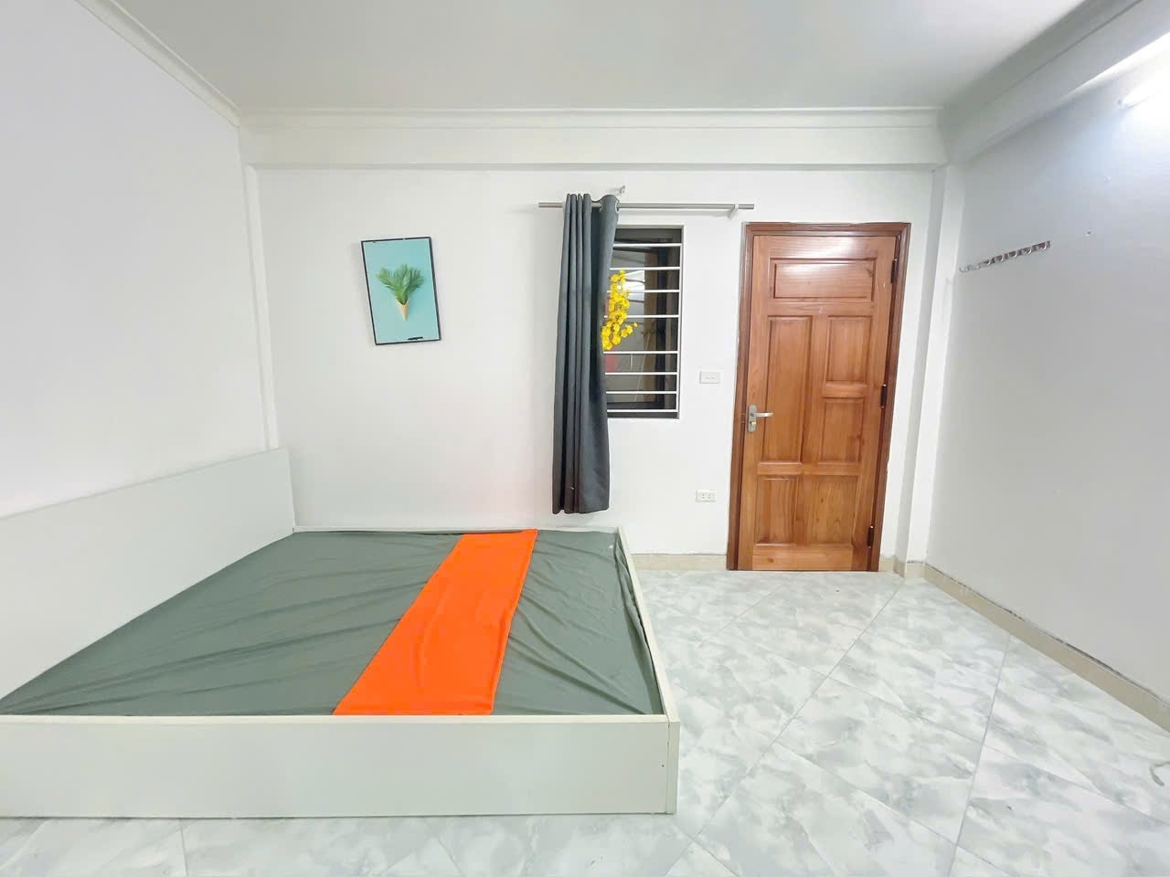 Phòng trọ Studio 28m2 tại HappyHomes Hồ Tùng Mậu - Cầu Giấy - Phòng ngủ