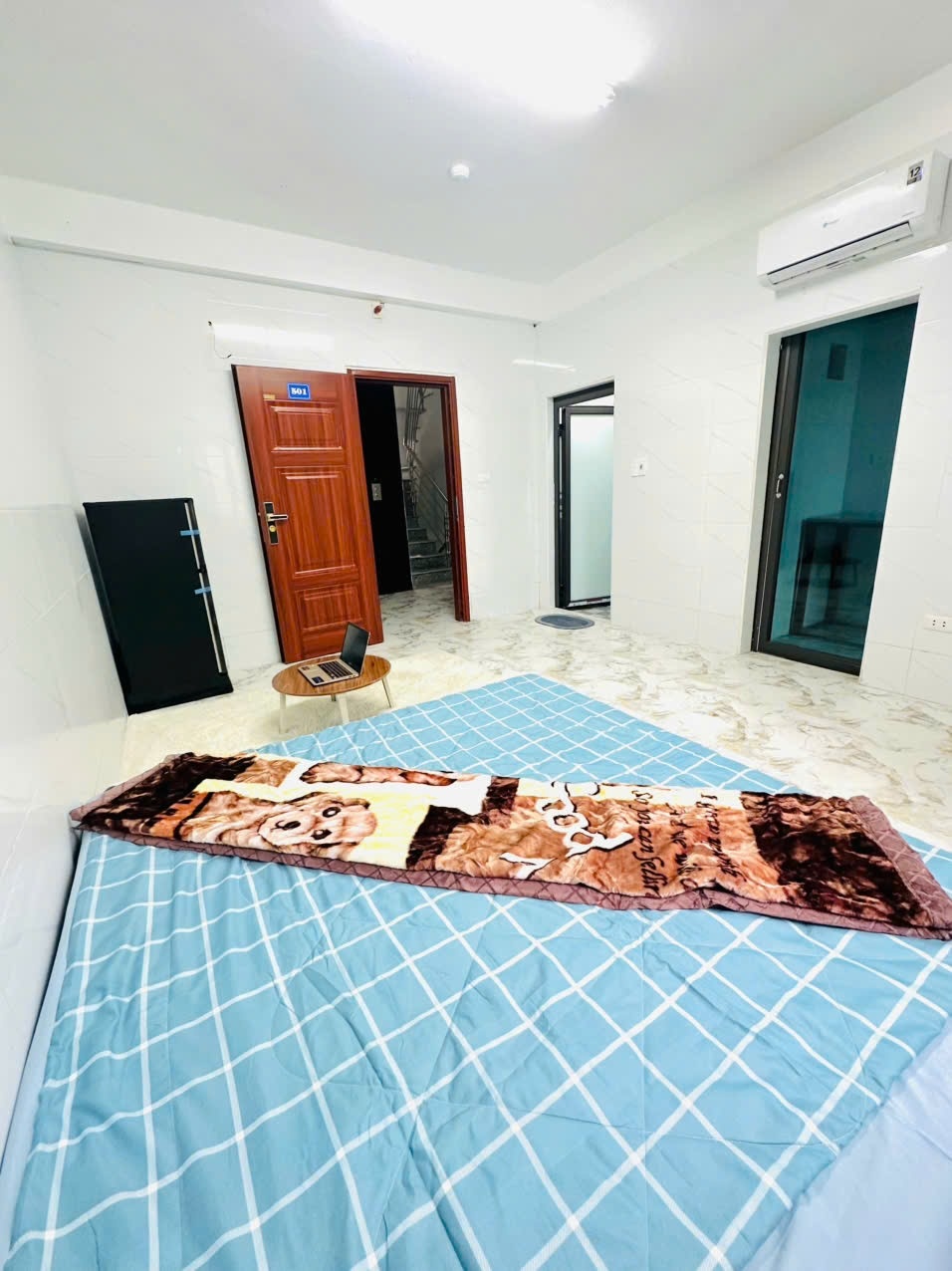 Phòng trọ Studio 25m2 tại TN House Đỗ Đức Dục - Nam Từ Liêm - Phòng ngủ