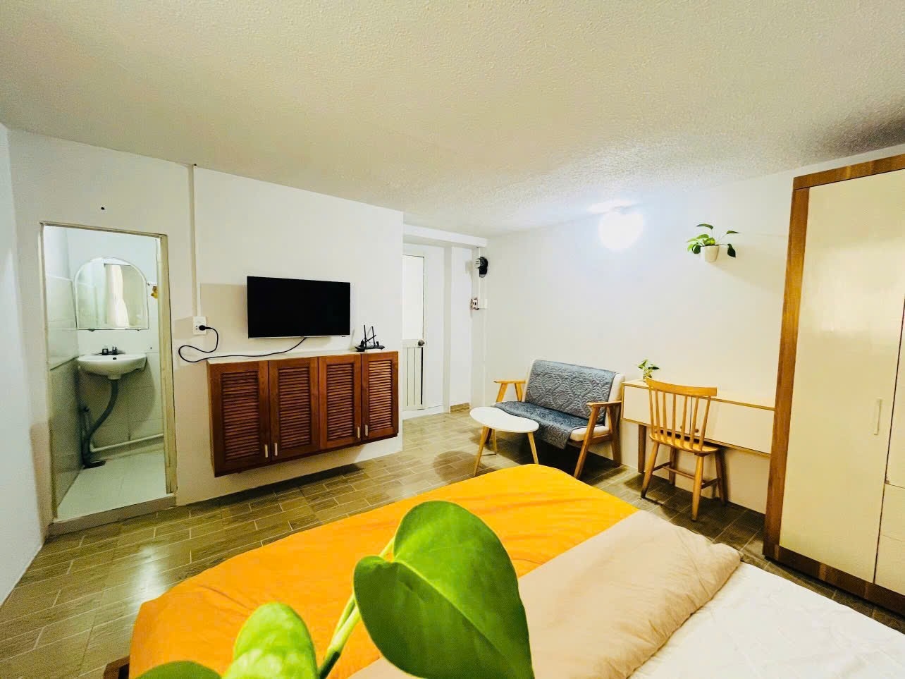 Phòng trọ 1 Phòng ngủ 40m2 tại AT Home Trà Khúc - Tân Bình - Phòng khách