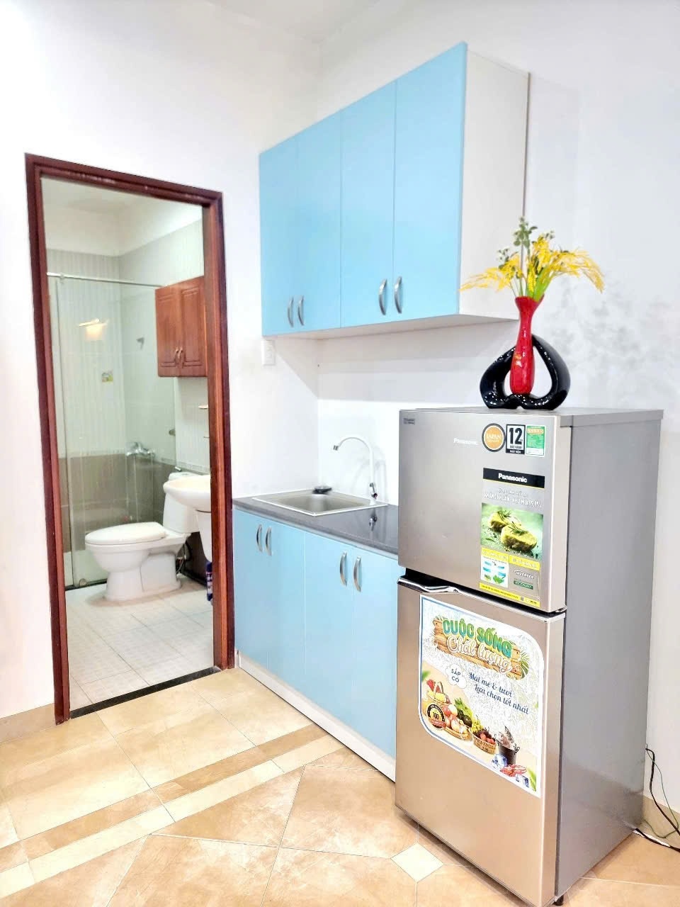 Phòng trọ Studio 40m2 tại AH House Bạch Đằng - Tân Bình - Phòng bếp